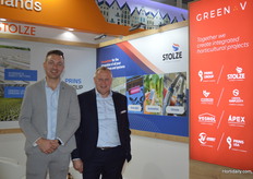 Marco Zwinkels with Prins Group and Danny van den Bosch with Stolze, also representing other GreenV partners.